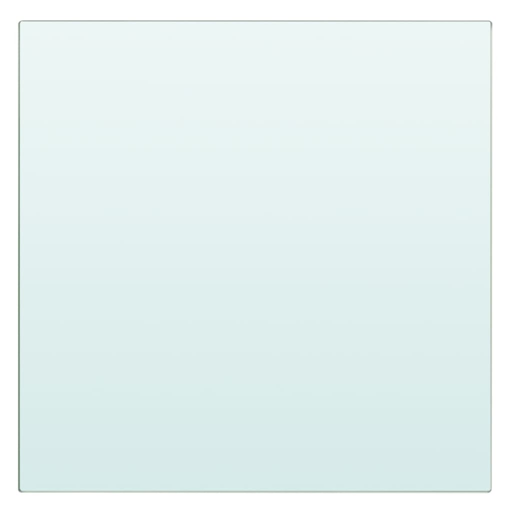 Átlátszó üvegpolc 20x20 cm (243804)