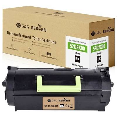 Съвместима тонер касета G&G за Lexmark 522X, черна, 45 000 страници
