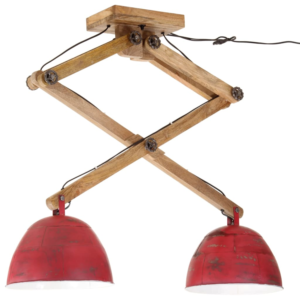 kopott piros mennyezeti lámpa 25 W 29x18x85 cm E27 (371934)