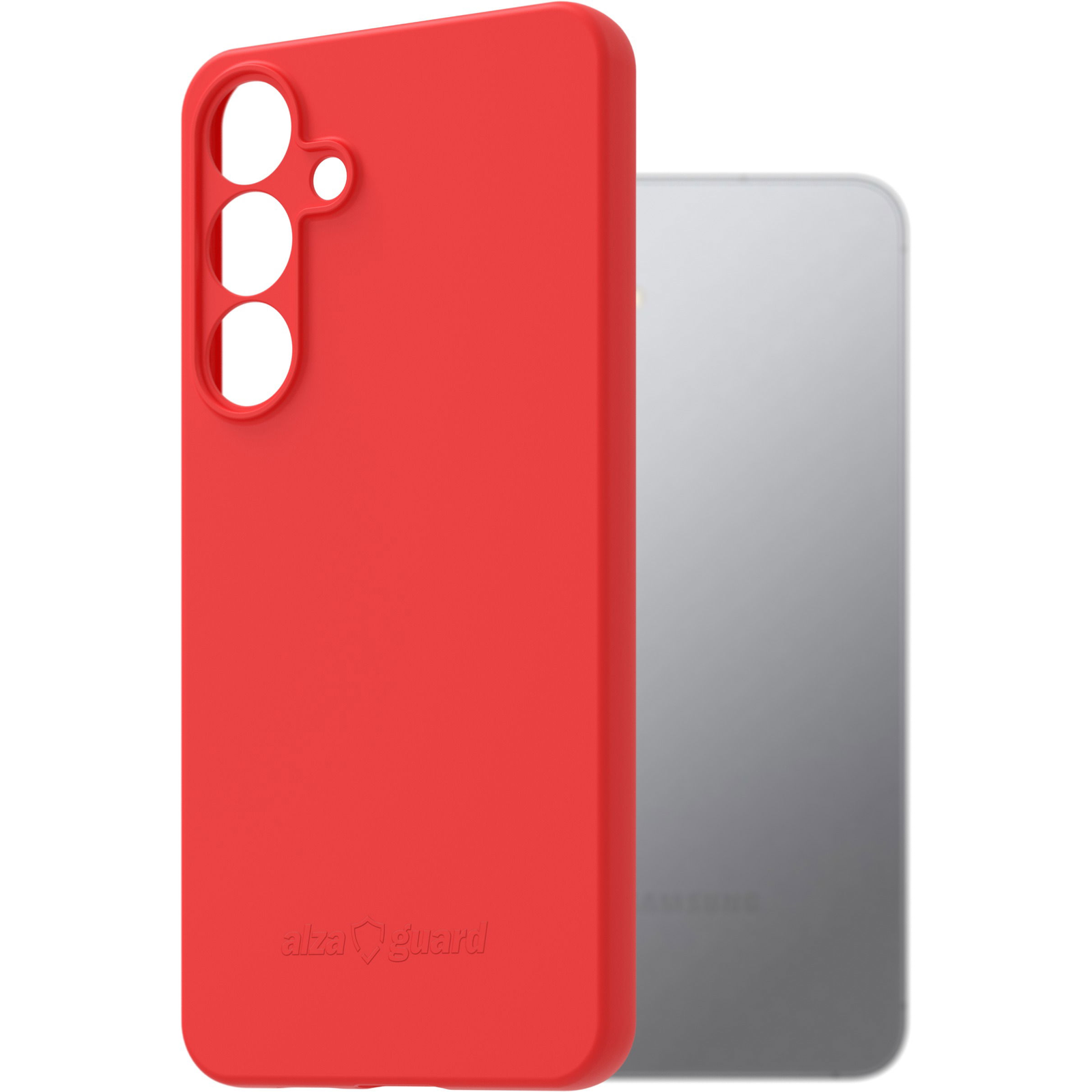 AlzaGuard Matte Case Samsung Galaxy S25+ piros TPU tok (AGD-PCT441R)