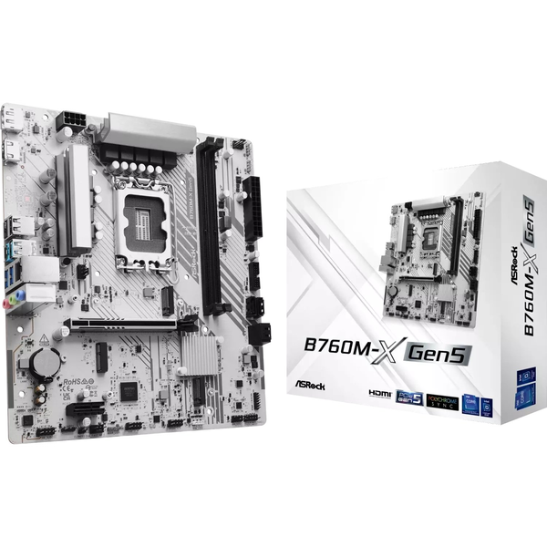 ASROCK Alaplap Sc LGA1700 B760M-X Gen5 Intel B760 2xDDR5 mATX