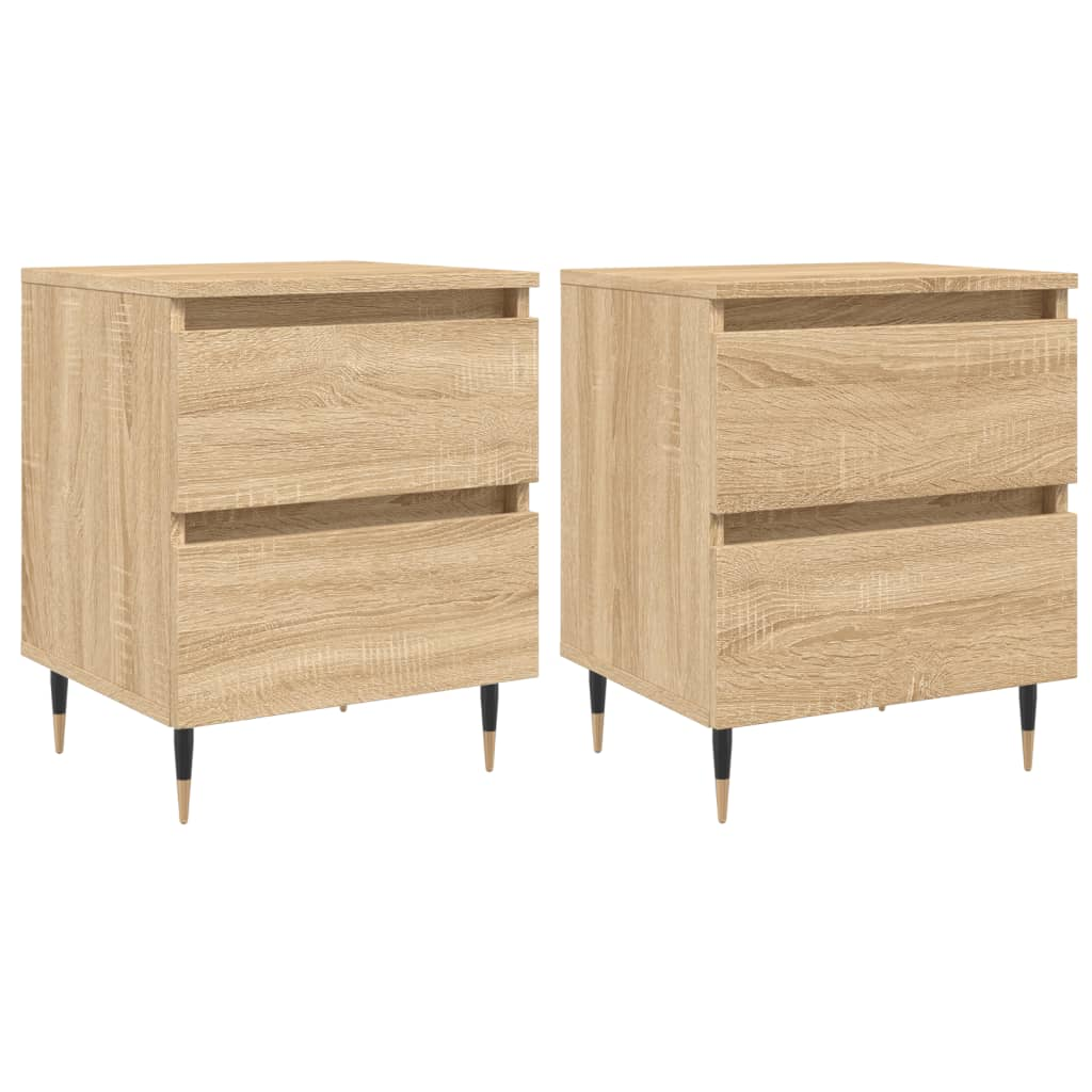 2 db sonoma tölgy éjjeliszekrény 40 x 35 x 50 cm (826867)