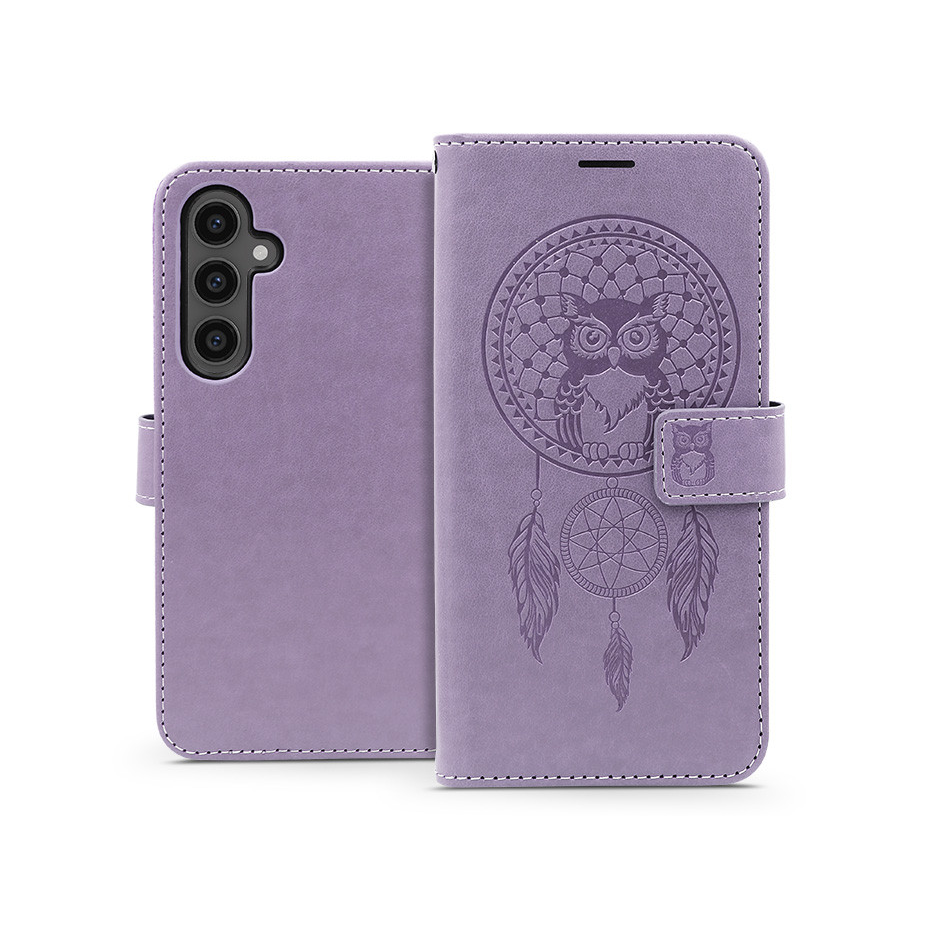 Mezzo Book Flip bőrtok - Samsung SM-S711 Galaxy S23 FE - lila (HF260735)