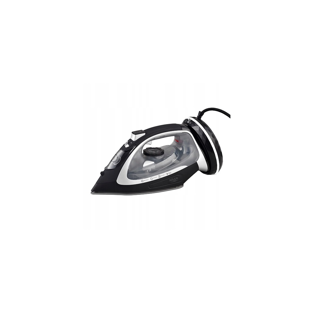 Adler AD 5043 Gőzölős vasaló 2800W - Fekete / Ezüst (AD 5043)
