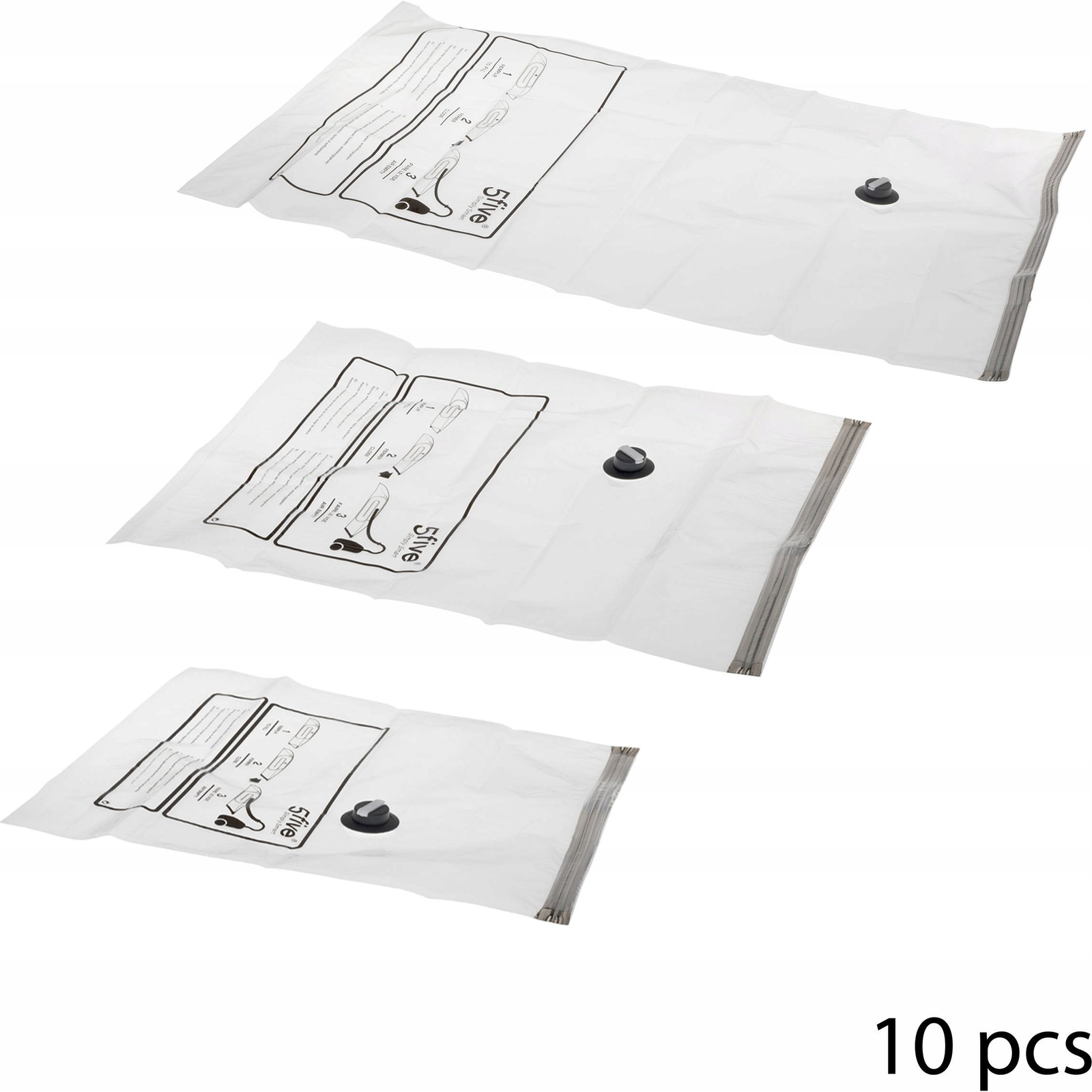 5FIVE vákuumos tárolózsák készlet, 10 darab (3560238522035)