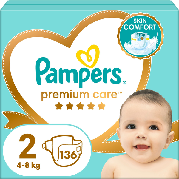 Pampers Premium Care pelenka 2, 4-8 kg, 136 db