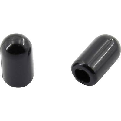 PVC zárósapka 100 db, fekete, TRU COMPONENTS TC-EP-0809203