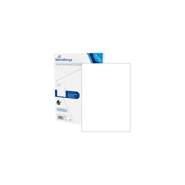 MediaRange 210x297mm Címke tintasugaras és lézer nyomtatóhoz (50 címke / csomag)
