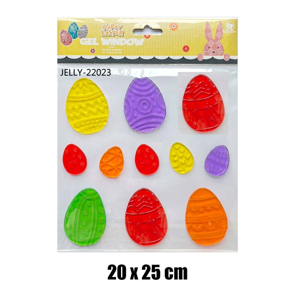 IRIS Ablakzselé Színes Tojások 20 x 25cm - Mintás (312829)