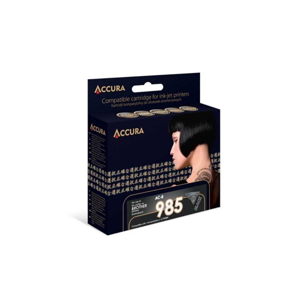 Accura (Brother LC985BK XL) Tintapatron Fekete (AC-B985BKXL)