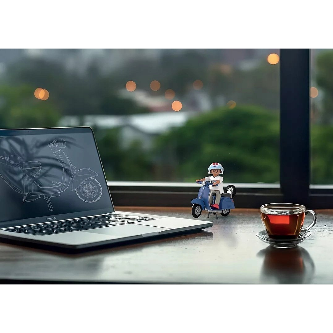 Playmobil 71622 Vespa - 1969 Vespa 150 Sprint Veloce kék Robogó (71622)