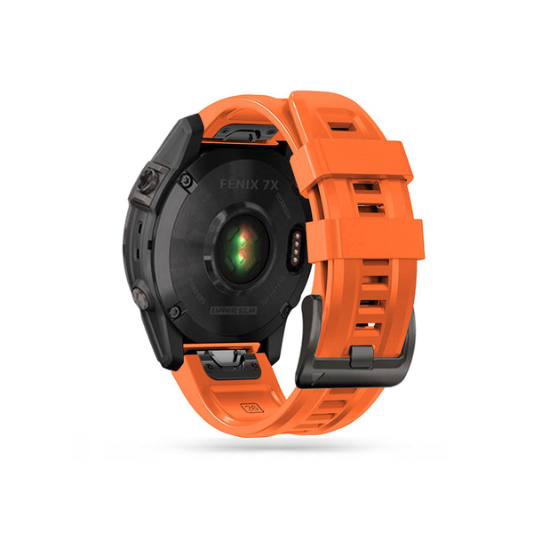 Garmin Fenix 3 / 5X / 3HR / 5X Plus / 6X / 6X Pro / 7X szilikon sport óraszíj - Tech-Protect IconBand - narancs