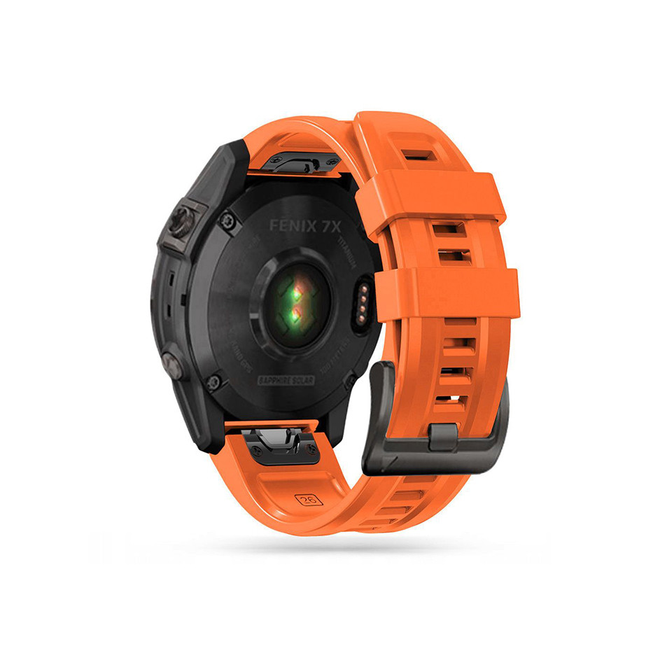 Garmin Fenix 3 / 5X / 3HR / 5X Plus / 6X / 6X Pro / 7X szilikon sport óraszíj - Tech-Protect IconBand - narancs (TP921551)