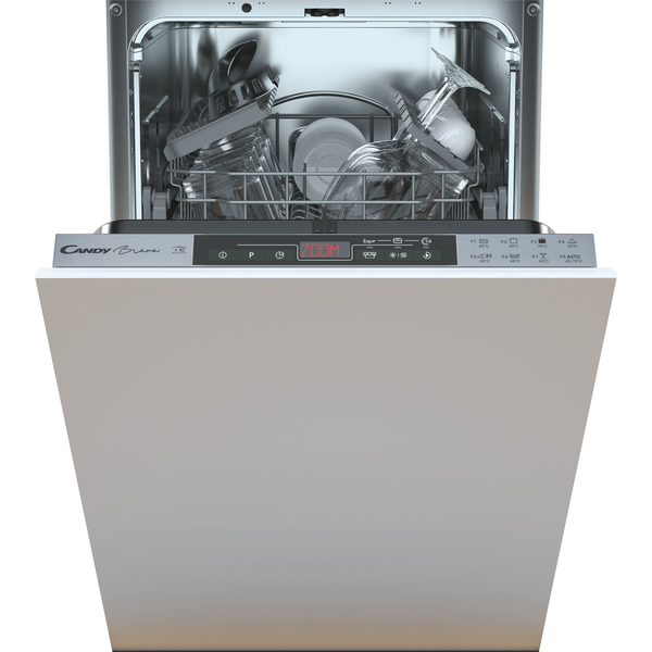 Candy CDIH 2T1047 programok száma: 5, keskeny beépíthető, 10 terítékes mosogatógép 