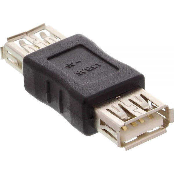 InLine 33300 csatlakozó átlakító USB 2.0 A female USB A Bézs (33300)