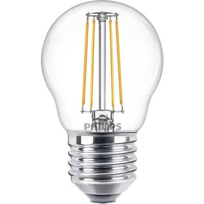 Philips LED 76317600 LED EEK F (A - G) E27 Csepp forma 4.3 W = 40 W Melegfehér (Ø x H) 4.5 cm x 8 cm 1 db