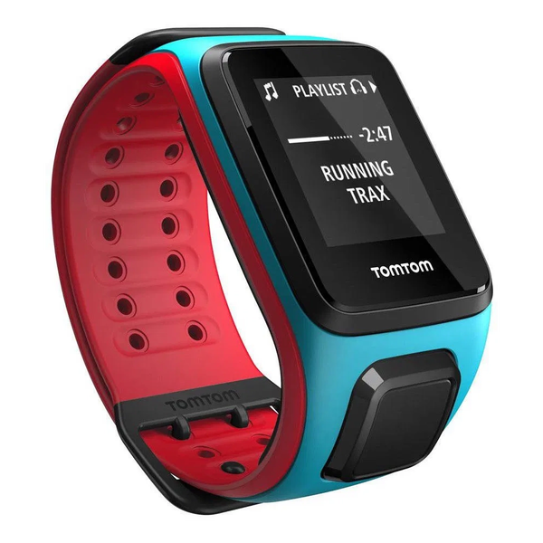 TOMTOM Runner 2 Cardio + Music Small világoskék-piros GPS sportóra