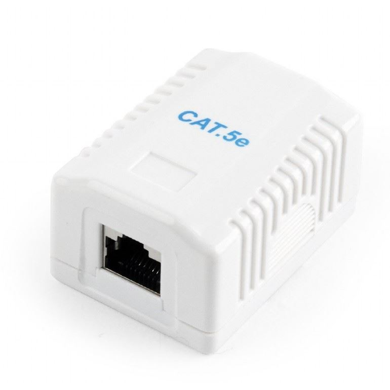 Gembird CAT5E FTP fali aljzat fehér (NCAC-1F5E-01) (NCAC-1F5E-01)
