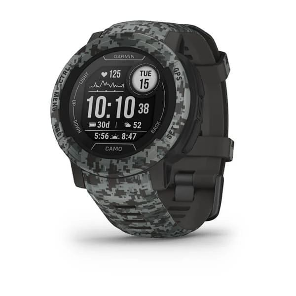 Часовник Smartwatch Garmin Instinct 2, 45 мм, Camo Edition, Silicone strap, Graphite Camo