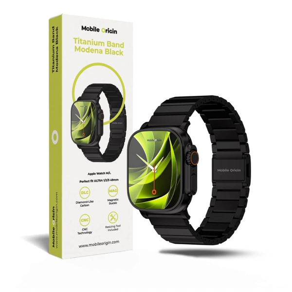 Titánový remienok Mobile Origin pre Apple Watch 49/46/45/44 mm, pevný,