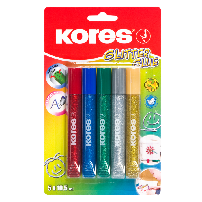 Kores 75000 Csillámos ragasztó (5 db) (75000)