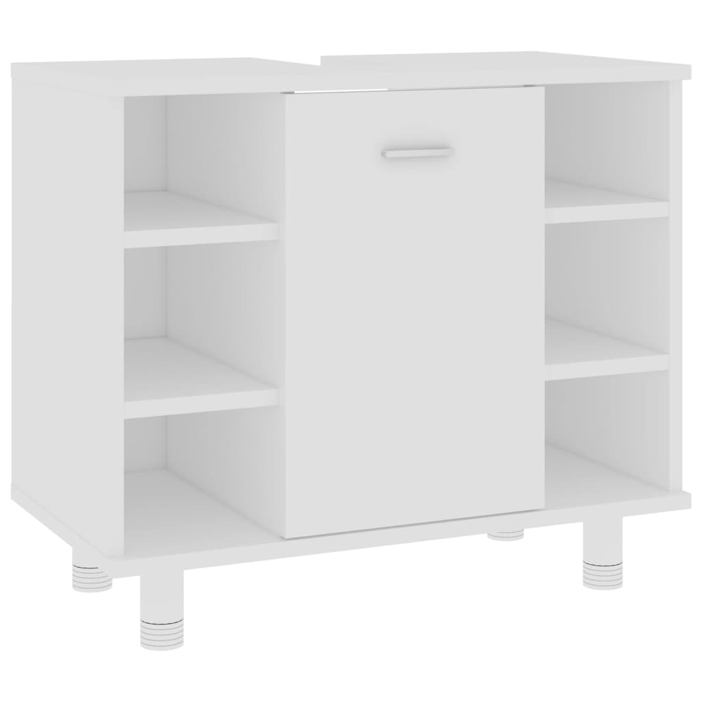 fehér forgácslap fürdőszobaszekrény 60 x 32 x 53,5 cm (802633)