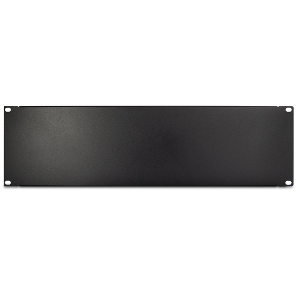 Inter-Tech 19" Blindplatte, schwarz 3HE, geschraubt