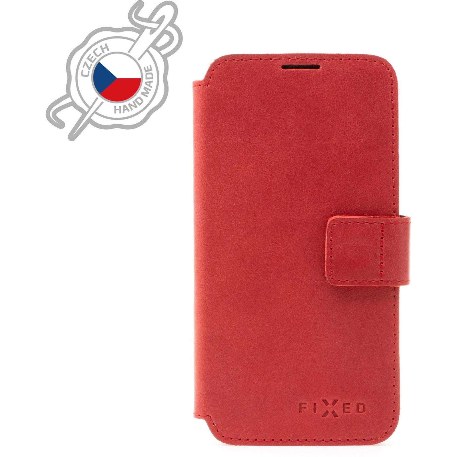 FIXED ProFit Apple iPhone 7/8/SE (2020/2022) piros valódi marhabőr tok (FIXPFIT2-100-RD)