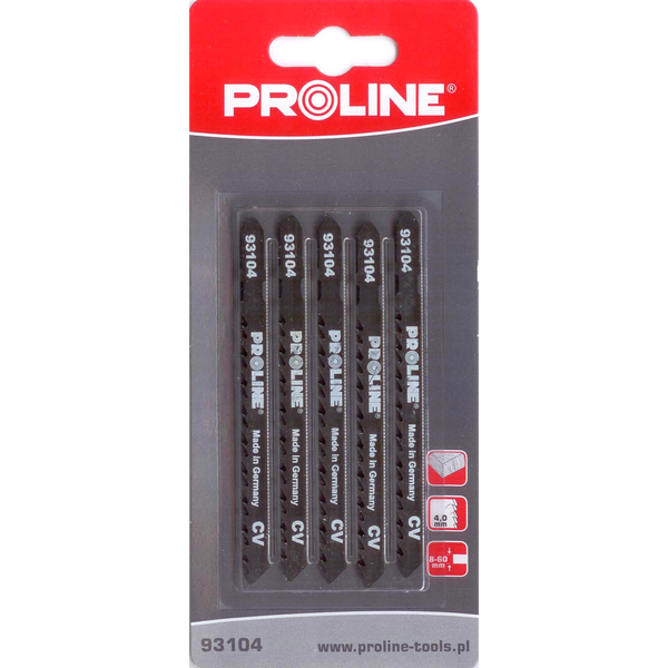 Pro-Line Brzeszczoty do wyrzynarki 5szt. 100mm 6TPI typ T - 93104