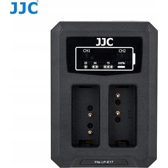 JJC USB Dual Battery Charger DCH-LPE17