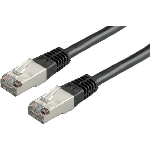 Patchcord Roline S/FTP 5e RJ45 / RJ45 3 m černý