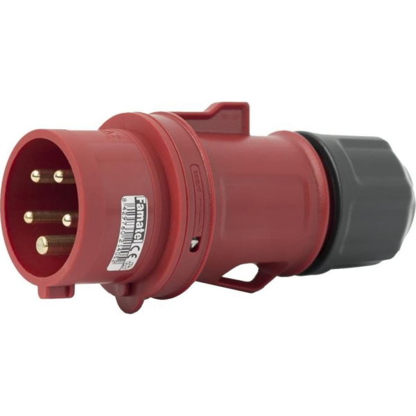 FAMATEL Wtyczka przenośna 16A 5P 400V czerwona IP44 SpeedPRO 13301