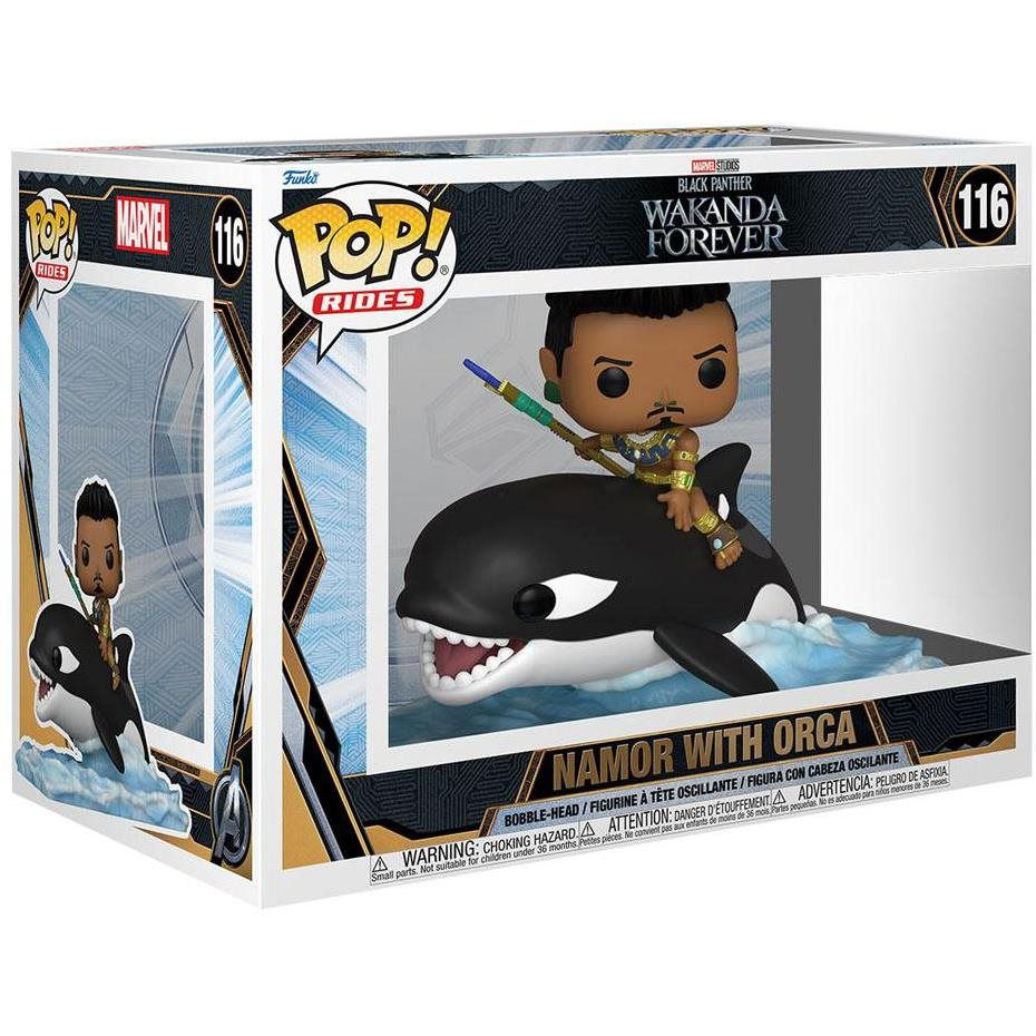 Funko POP! Black Panther - Namor with Orca (Super Deluxe) (889698667210)
