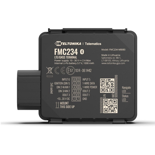TELTONIKA TELEMATICS FMC234 Water-resistant 4G LTE Cat 1 tracker with high-capacity battery EMEA