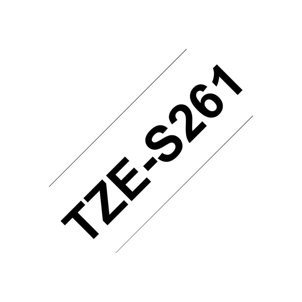 Brother laminated tape TZeS261 - Black on white (TZES261)