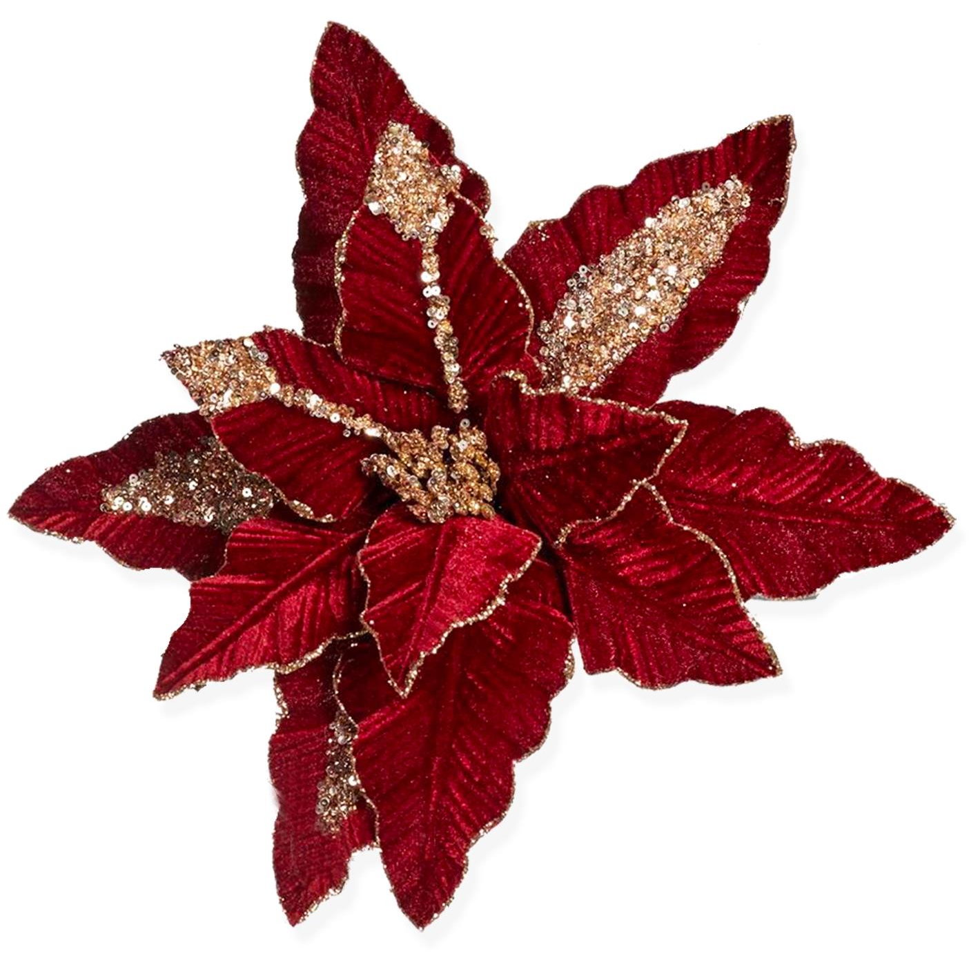 LAALU sötétvörös virág, 34 cm (LAU-6279)