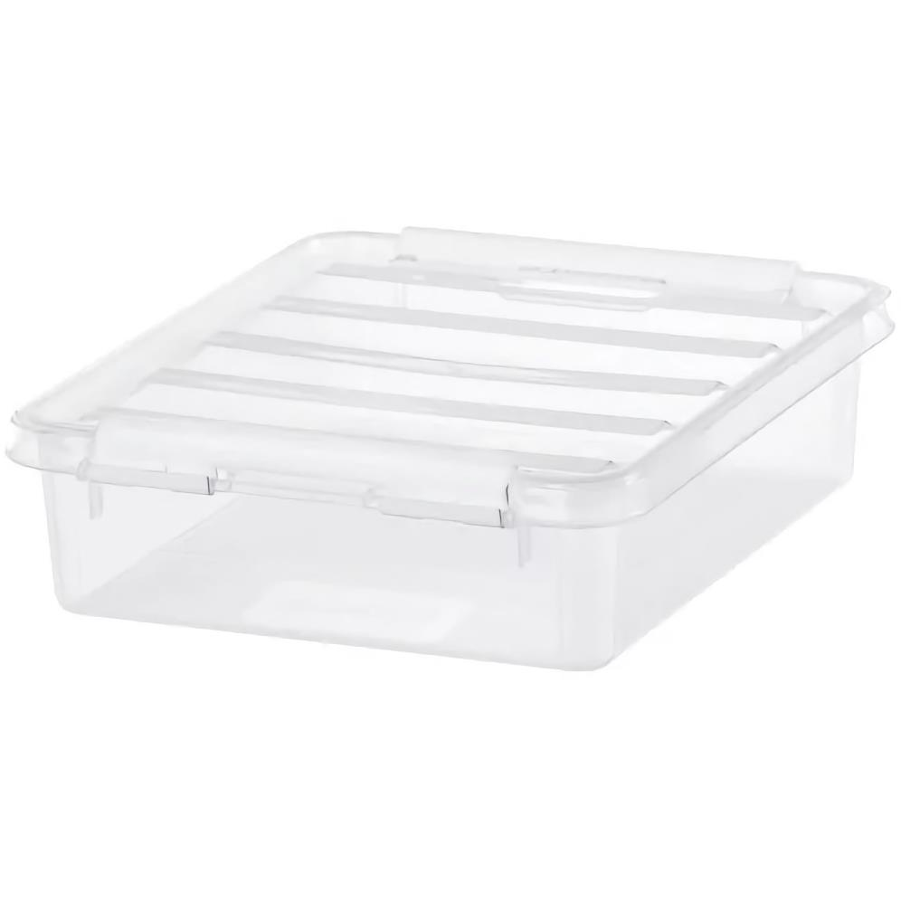 Orthex Classic tárolódoboz, fehér csatok, 1 l (7332462061774)