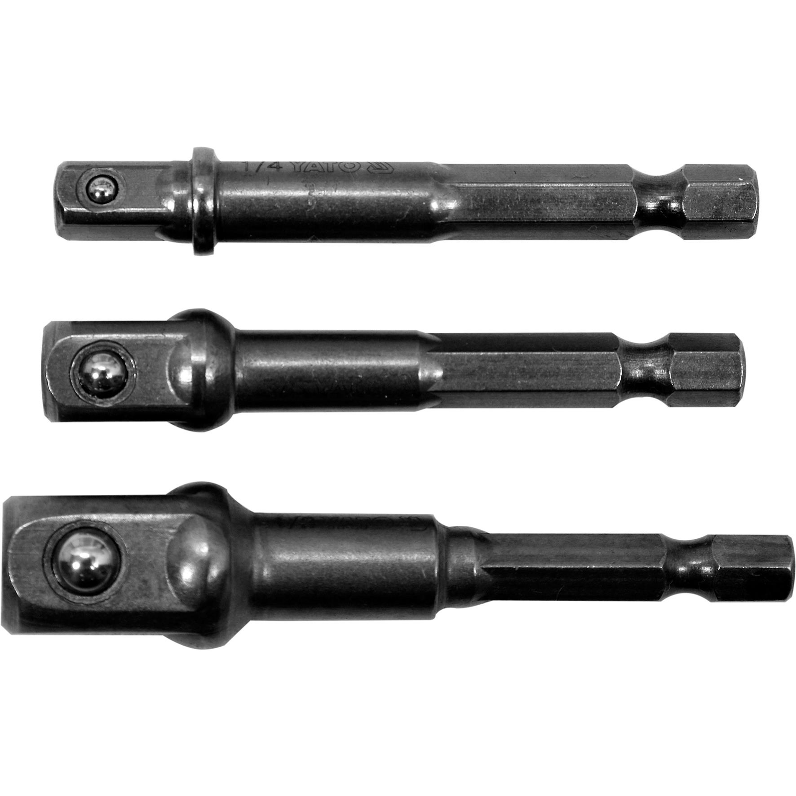 YATO adapter készlet 3db HEX 1/4, 3/8, 1/2 (5906083026935)