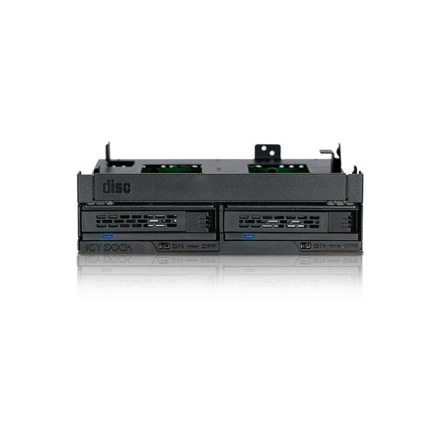 Icy Dock ExpressCage MB732SPO-B 2x2.5" + Slim ODD - 5.25" HDD beépítő keret (MB732SPO-B)