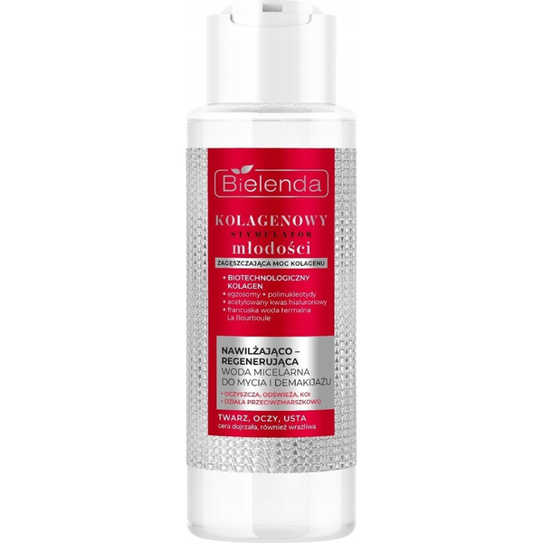 Bielenda Kolagenowy stymulator młodości woda micelarna do mycia i demakijażu 400ml