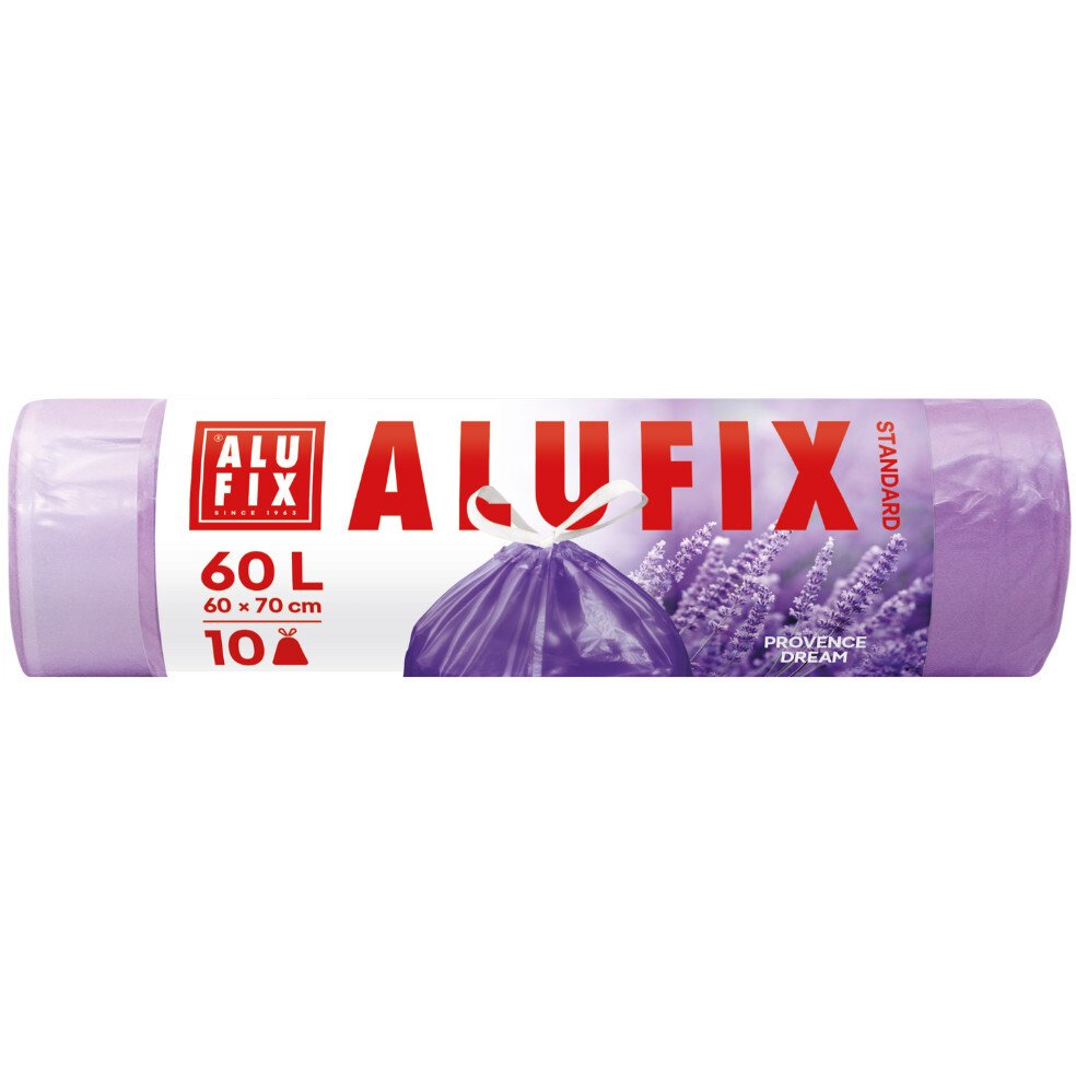 ALUFIX Standard összehúzható, levendula illat, 60 l, 10 darab (BS-AX-669596)