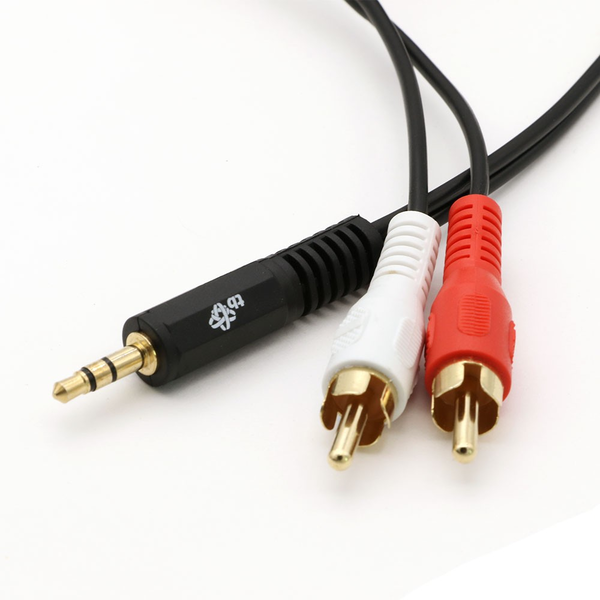 Kábel TB AKTBXAJ2RCA150B 3,5mm Mini Jack - 2x RCA M/M (čínština) 1,5 m