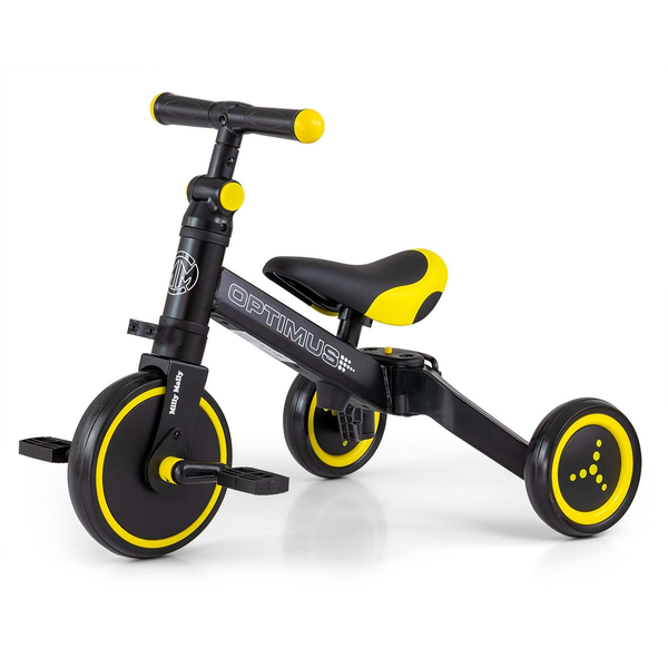 Milly Mally Optimus Black 3 az 1-ben Tricikli - Fekete