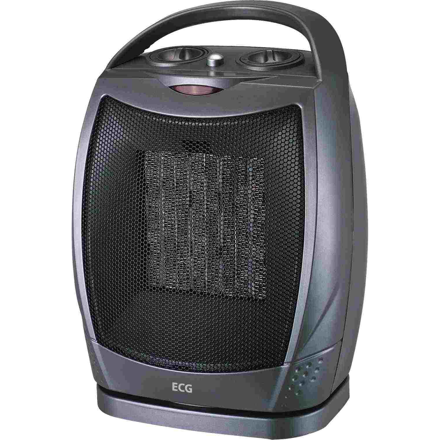 Elektrický ohrievač ECG 1500 W čierny 200 x 276 mm (KT-10)
