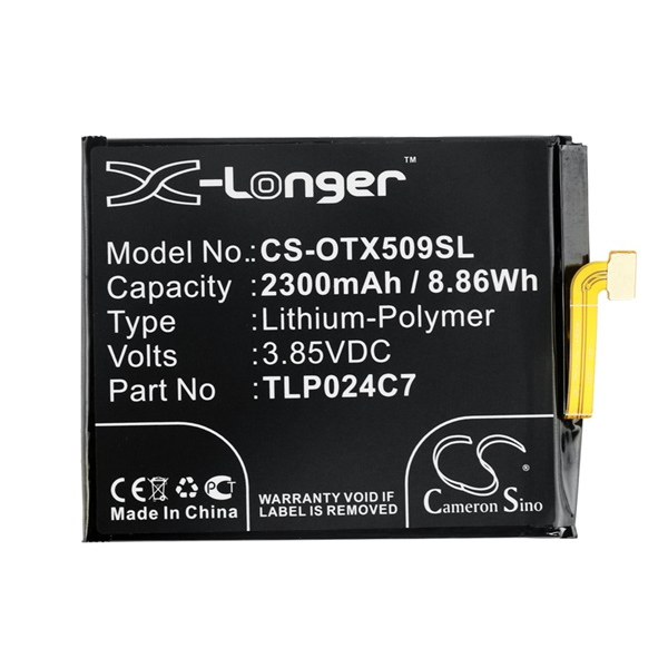 Cameron Sino CS-OTX509SL Alcatel 1X (2018) Telefon akkumulátor 2300 mAh