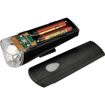 Fischer Fahrrad Kerékpár világítás készlet LED Elemekről üzemeltetett Fekete (85338)