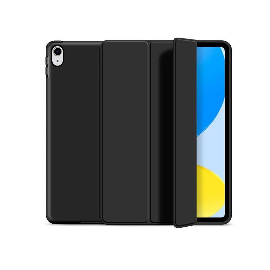 Apple iPad 10.9 (2022) tablet tok (Smart Case) on/off funkcióval - black (ECO csomagolás) (FN0461)