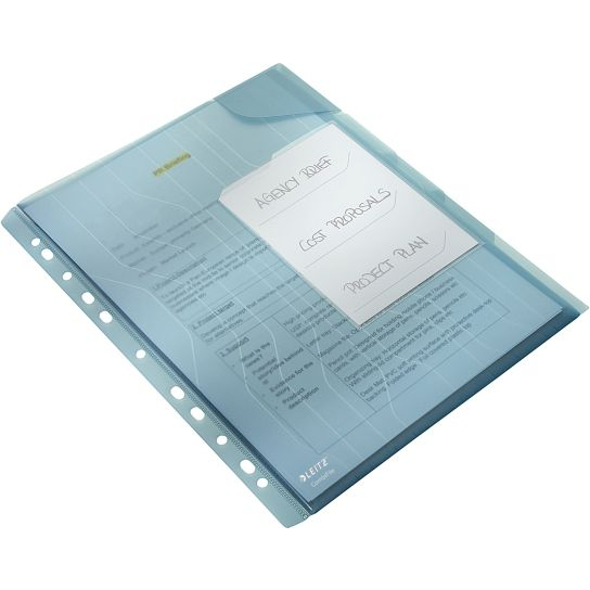 Leitz CombiFile A4 3db kék rendszerező lefűzhető genotherm (10K212C)