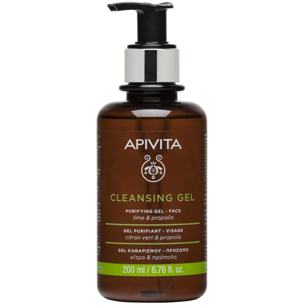 APIVITA_Cleansing Gel Purifying?Gel Face Lime &amp| Propolis oczyszczający żel do twarzy z Limonką i Propolisem 200ml