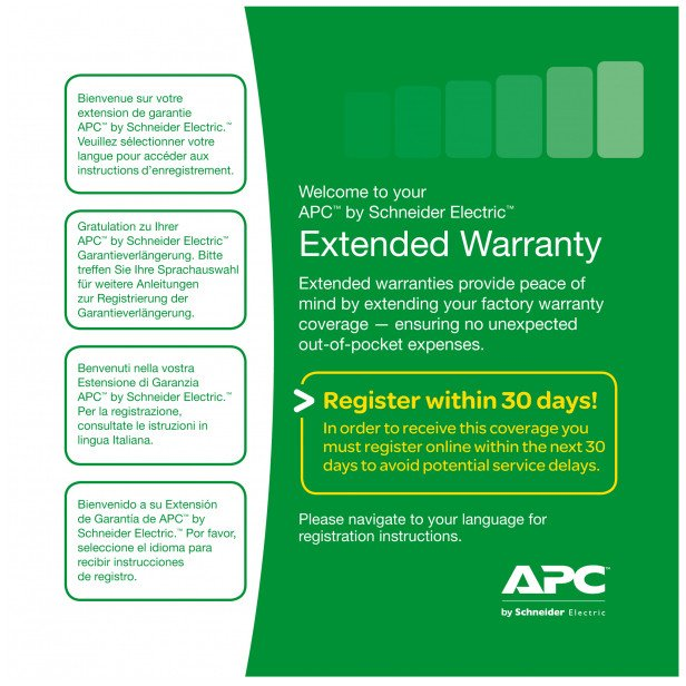 APC Service Pack 3 Year Warranty Extension (for new product purchases) 3 rok / roky